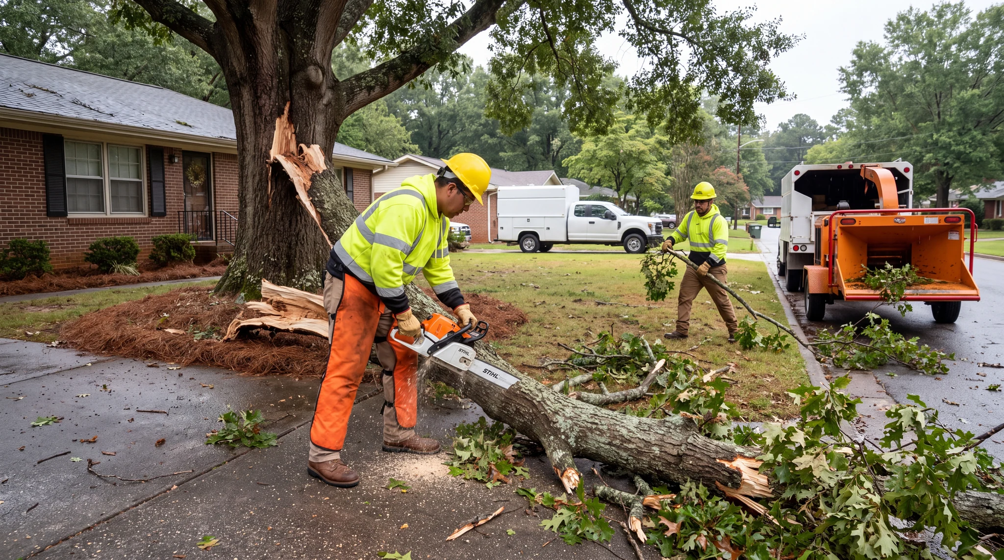 Storm Damage Cleanup in Carrollton